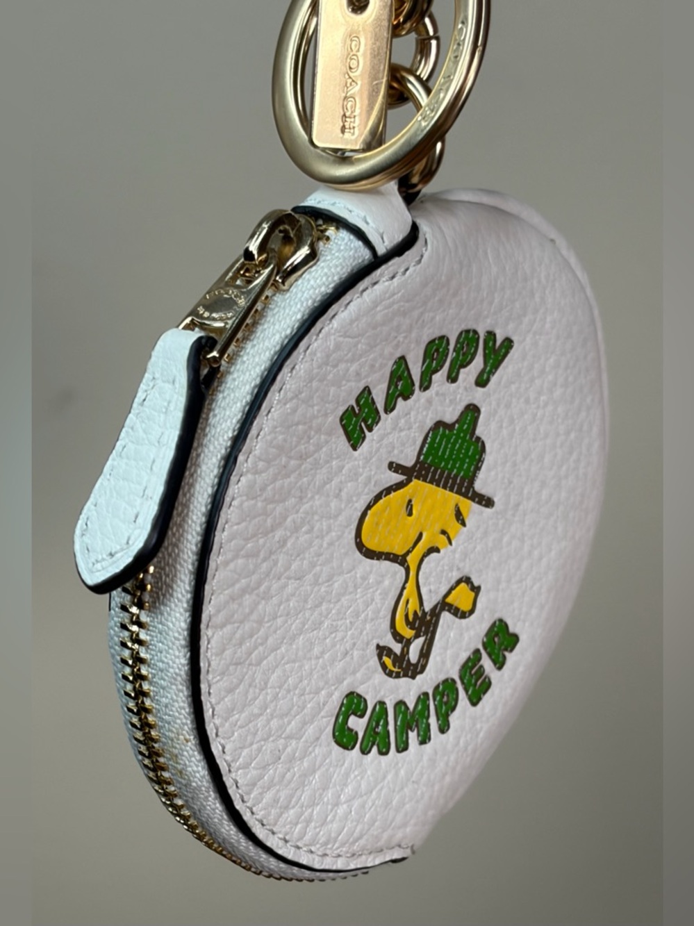 Coach x Peanuts Woodstock LE Circular Pouch Bag Charm C4318 NWT - Picture 3 of 12